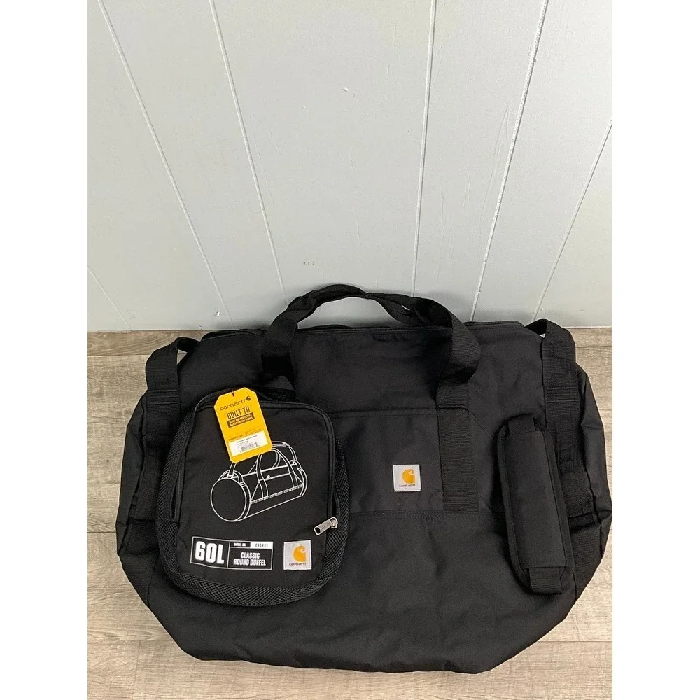 Carhartt Classic 60L Round Duffel Bag Utility Pouch Heavy-Duty Water-Resistant